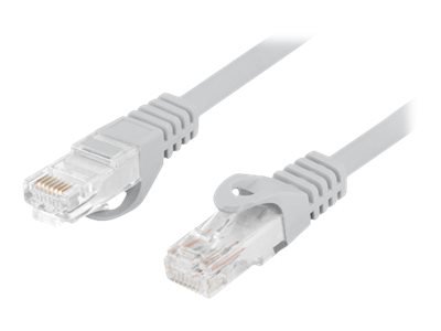 LANBERG Patchcord cat.6 UTP LSZH CU 0.5m grey Fluke passed