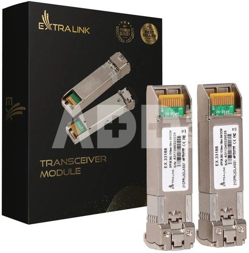 Extralink Module SFP28 25G 2-Pack 25Gbps,LC/UPC Duplex, 1310nm, 10km, single mode, DOM