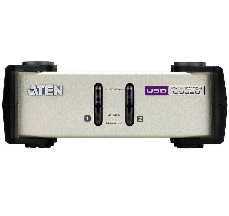 Kita tinklo įranga Aten  2-Port PS/2-USB VGA KVM Switch  CS82U-AT