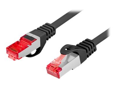 LANBERG Patchcord cat.6 FTP LSZH CU 0.25m black Fluke passed