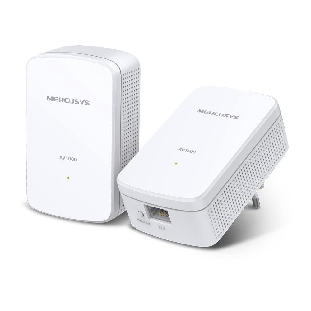 Kita tinklo įranga Mercusys  AV1000 Gigabit Powerline Starter Kit  MP500 KIT  1000 Mbit/s  Ether