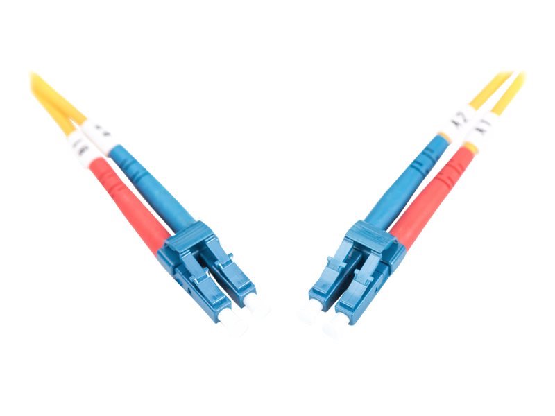 DIGITUS LWL patchcable LC/LC 09/125um singelmode Duplex halogenfree with protocol yellow 5m