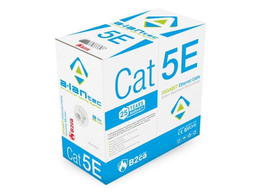 Alantec KIU5LSOH305B tinklo kabelis Pilka 305 m Cat5e U/UTP LSOH