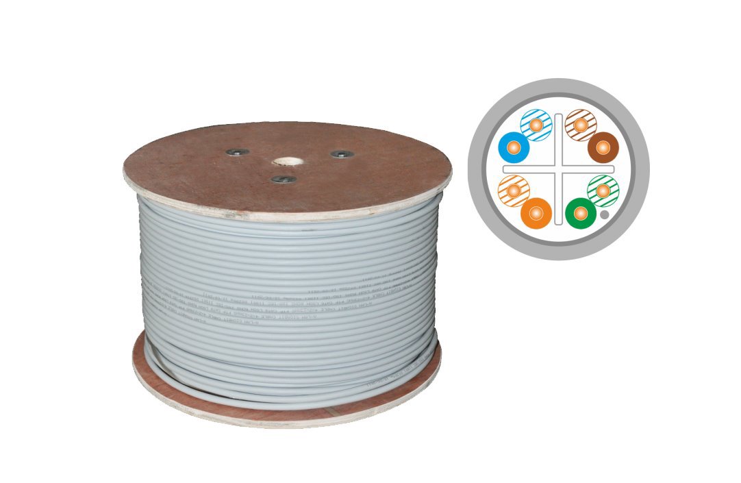 Alantec KIF6LSOH500D tinklo kabelis Pilka 500 m Cat6 F/UTP (FTP) LSOH DCA