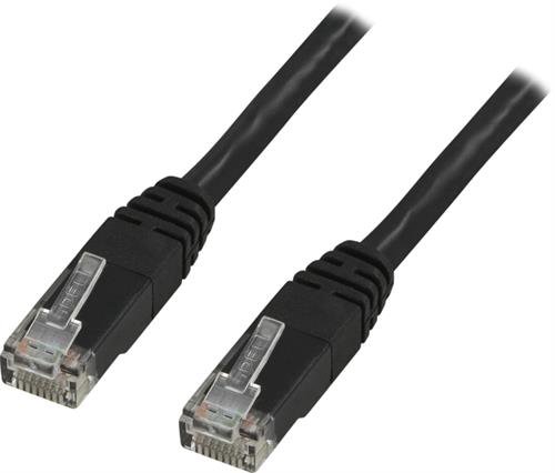 DELTACO U / UTP Cat6 patch kabelis 3m, juodas