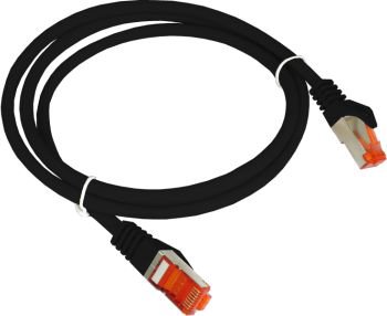 Alantec Patch-cord S/FTP cat.6A LSOH 2.0m black ALANTEC