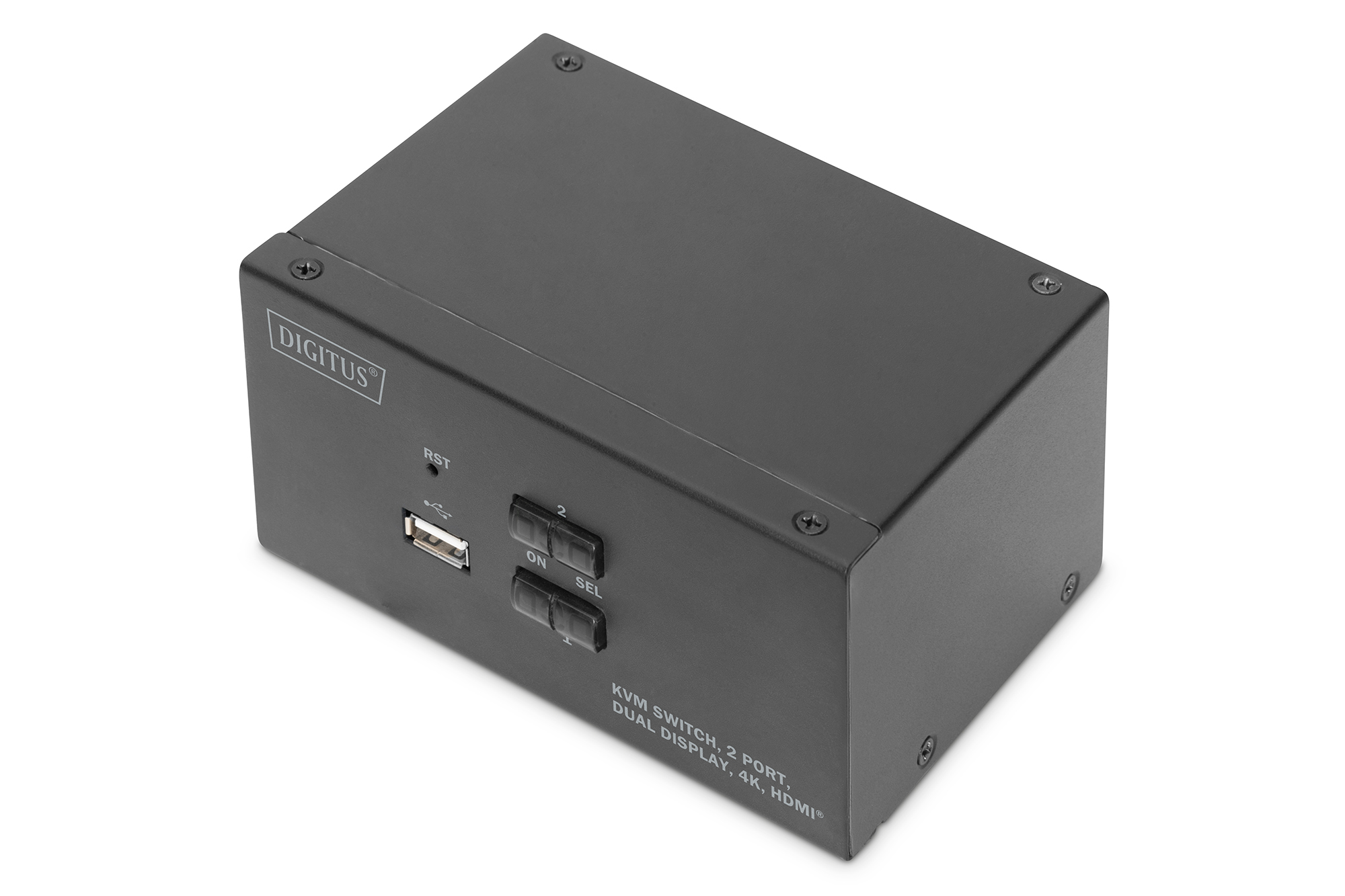 Digitus KVM Switch, 2 Port, Dual Display, 4K, HDMI | DS-12860