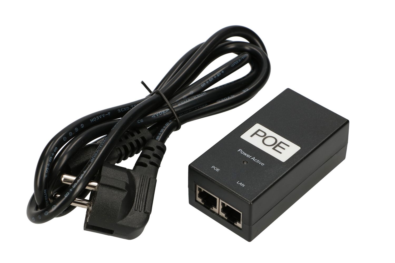 Maitinimo šaltinis PoE 24V 1A 24W 2xRJ45 su AC maitinimo laidu