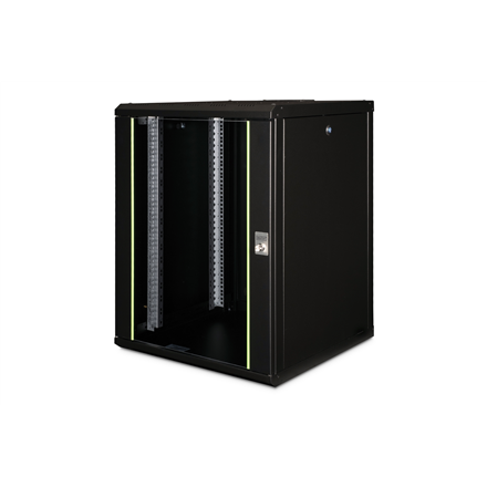 Kita tinklo įranga Digitus Wall Mounting Cabinet Unique Series  DN-19 16U-6/6-SW  Black  82 x 60