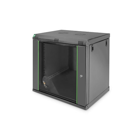 Kita tinklo įranga Digitus Wall Mounting Cabinet  DN-19 12-U-EC-SW  Black