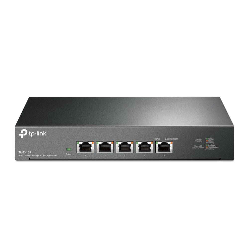 TP-Link TL-SX105 tinklo komutatorius Ne-valdomas 10G Ethernet (100/1000/10000) Juoda
