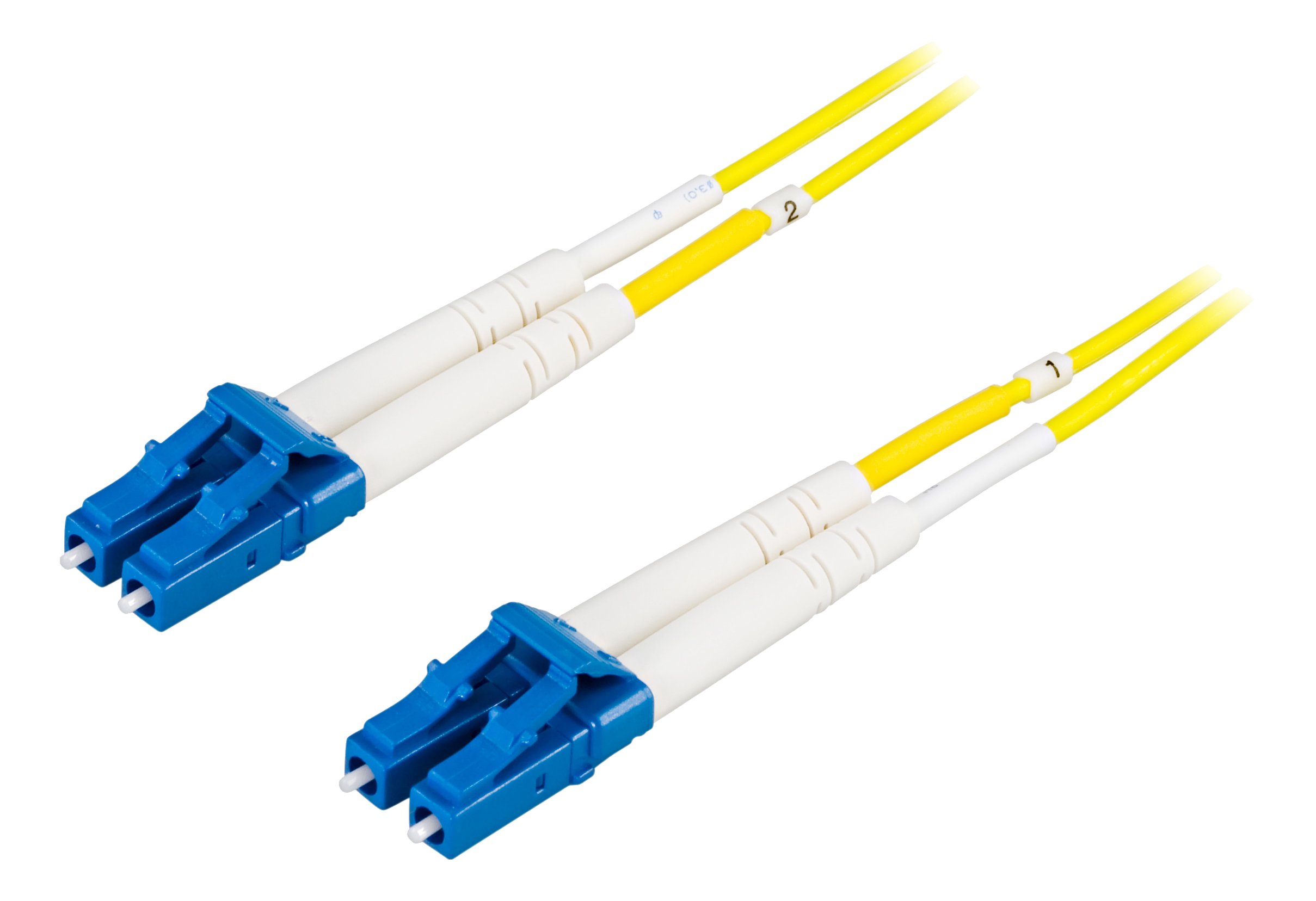 OS2 Optinis kabelis DELTACO, LC - LC, duplex, singlemode, 15m / LCLC-15S