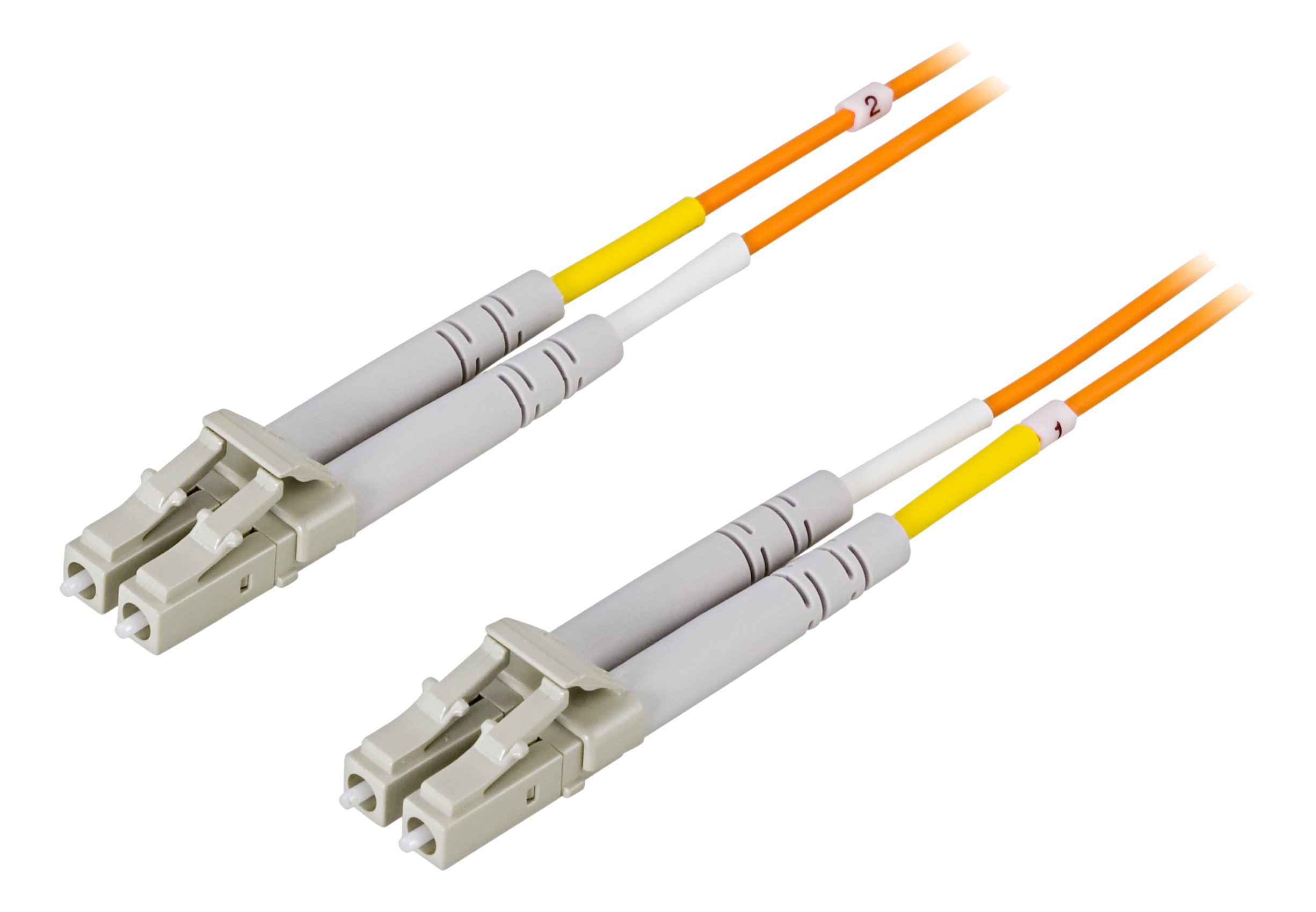 OM1 optinis kabelis DELTACO, LC - LC, duplex, UPC, 62,5/125, 20m, orange / LCLC-20M