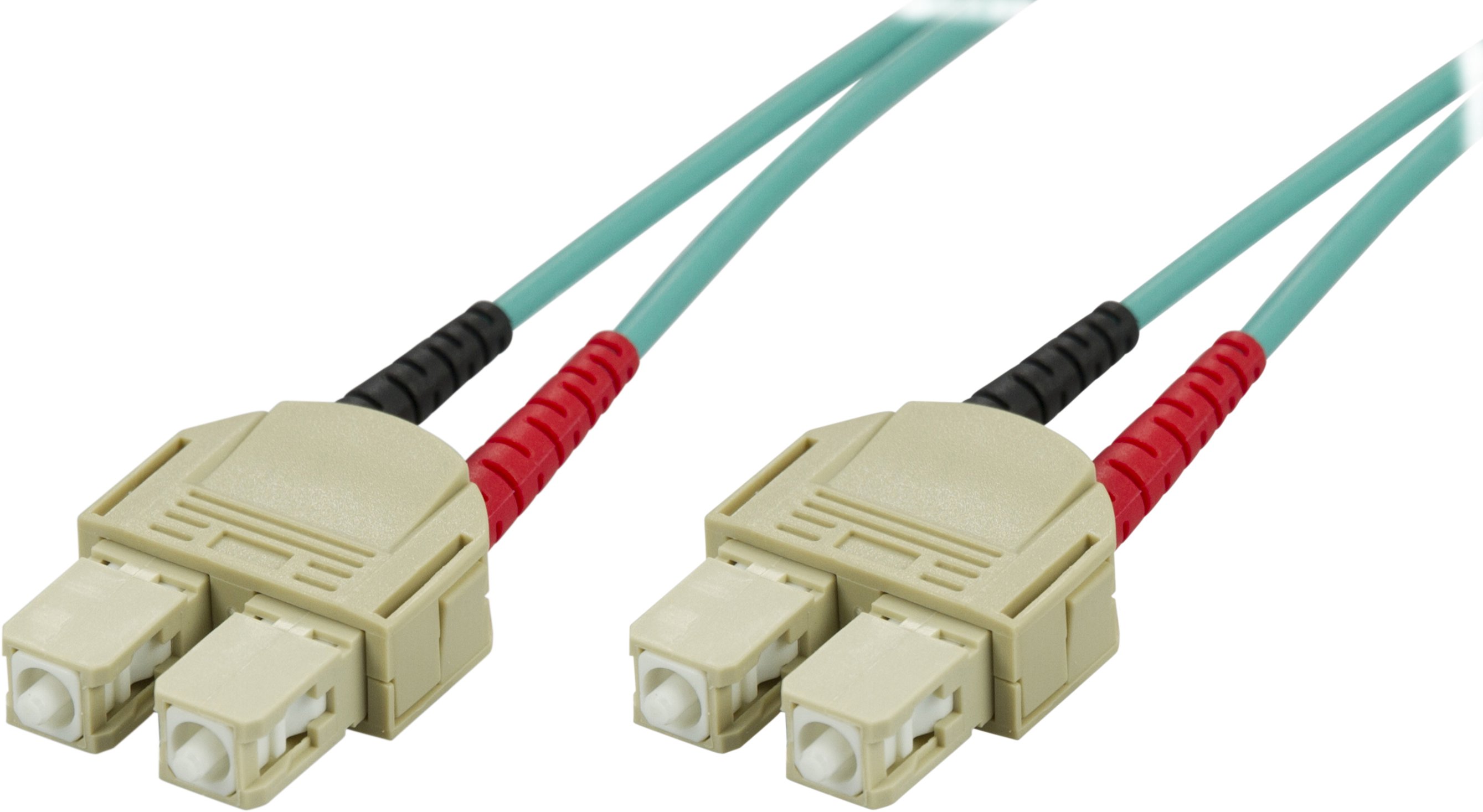 OM3 optinis kabelis DELTACO, SC - SC, duplex, multimode, 50/125, 10m / SCSC-610
