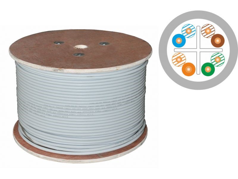 ALANTEC U/UTP cat.6 B2ca LSOH kabelis 4x2x23AWG 500m