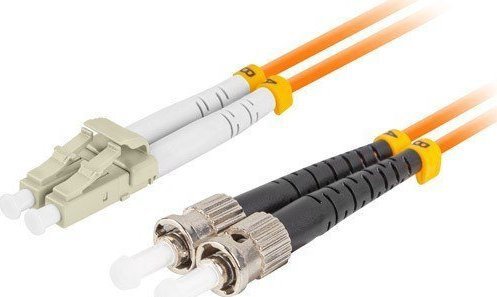 Lanberg Photooptic Patchcord MM ST/UPC-LC/UPC DUPLEX 3.0MM OM2 50/125 LSZH 5m orange