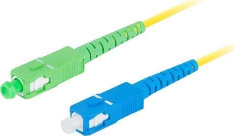 Lanberg FIBER OPTIC PATCHCORD SM SC/APC-SC/UPC SIMPLEX 3.0MM LSZH G657A1 5M YELLOW LANBERG
