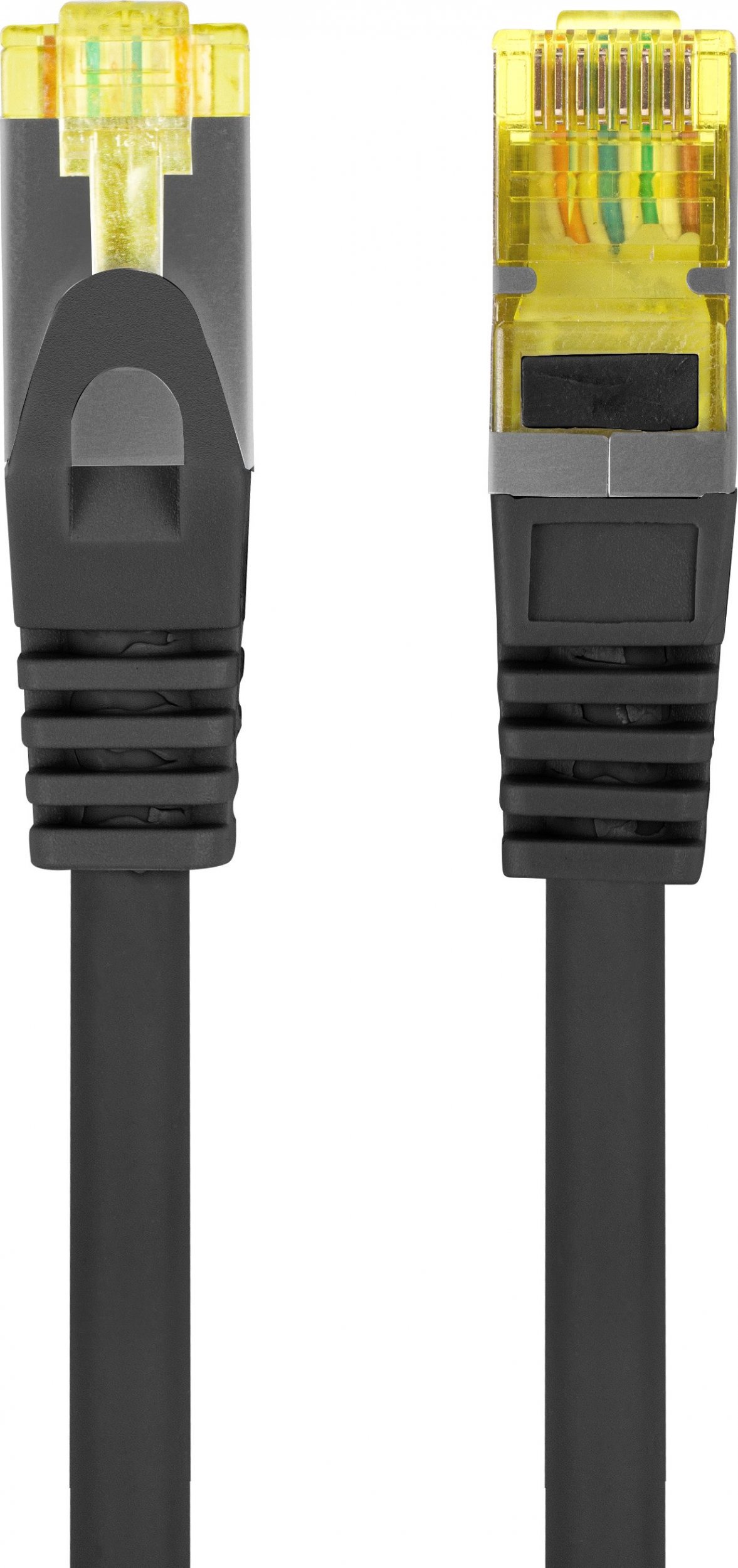 Lanberg Patchcord cat.6a S/FTP LSZH CU 1m fluke passed black
