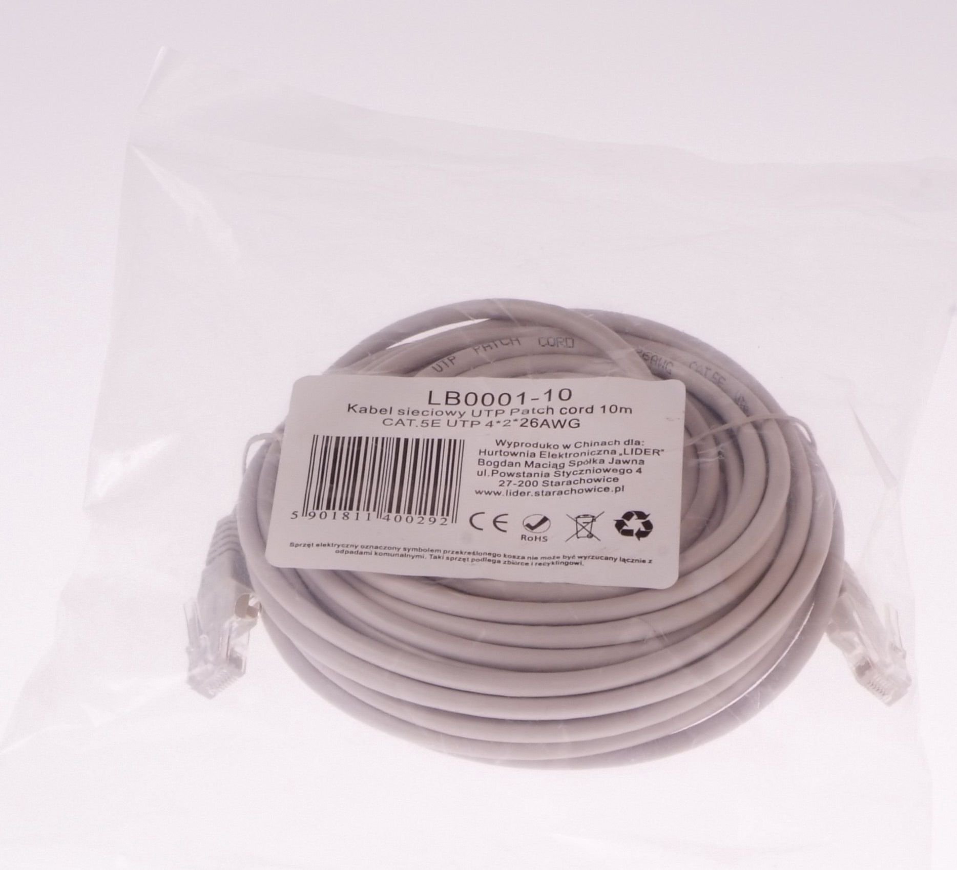 Libox UTP 10m CAT.5E UTP 4x2x26 AWG