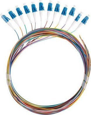 Lanberg Pigtail SM LC/UPC Semi Tight 9/125 G657A1 12X2M multicolour