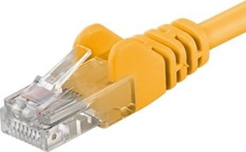 PremiumCord PREMIUMCORD Patch cable UTP RJ45-RJ45 cat5e 1.5m žlutá