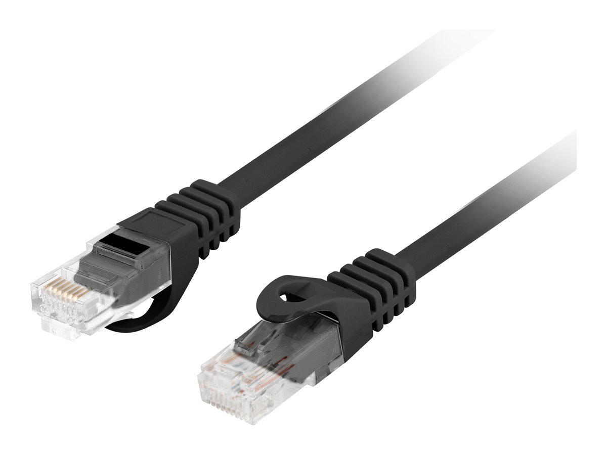 LANBERG Patchcord cat.6 UTP LSZH CU 2m black Fluke passed