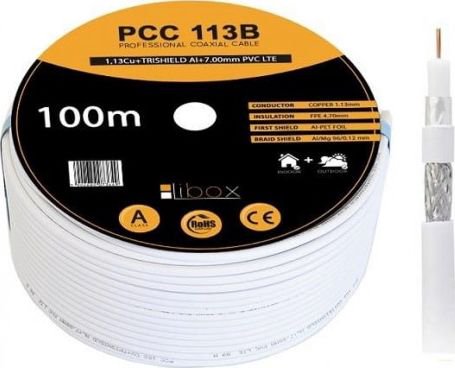 Libox SAT Coaxial PCC113B CPR - 100m NEW LIBOX