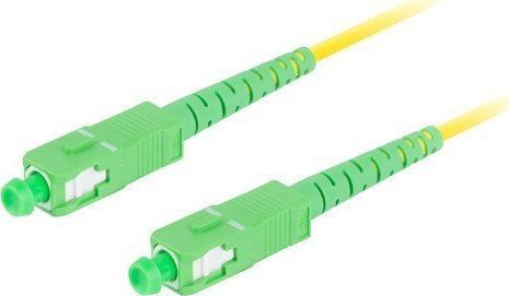Lanberg Photooptic Patchcord SM SC/APC-SC/APC SIMPLEX 3.0MM LSZH G657A1 1m yellow