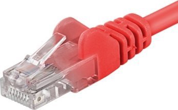 PremiumCord PREMIUMCORD Patch cable UTP RJ45-RJ45 CAT5e 2m červená