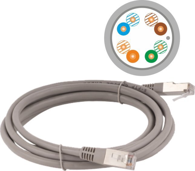 Alantec Patchcord FTP Cat.5e 0.5 m Grey KKF5SHA0.5