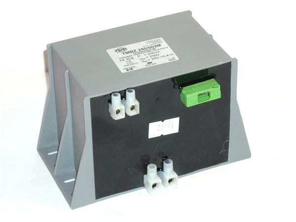 Transformatorius korpuse 230V/24V 4.17A su kontaktinėmis kaladėlėmis INDEL