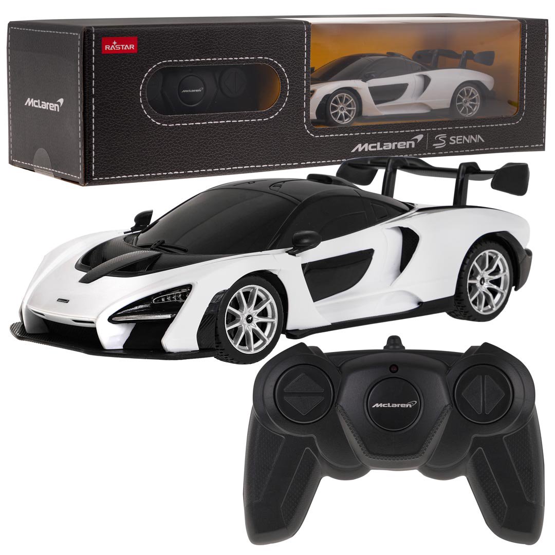 Nuotoliniu būdu valdomas automobilis McLaren Senna 1:24, baltas