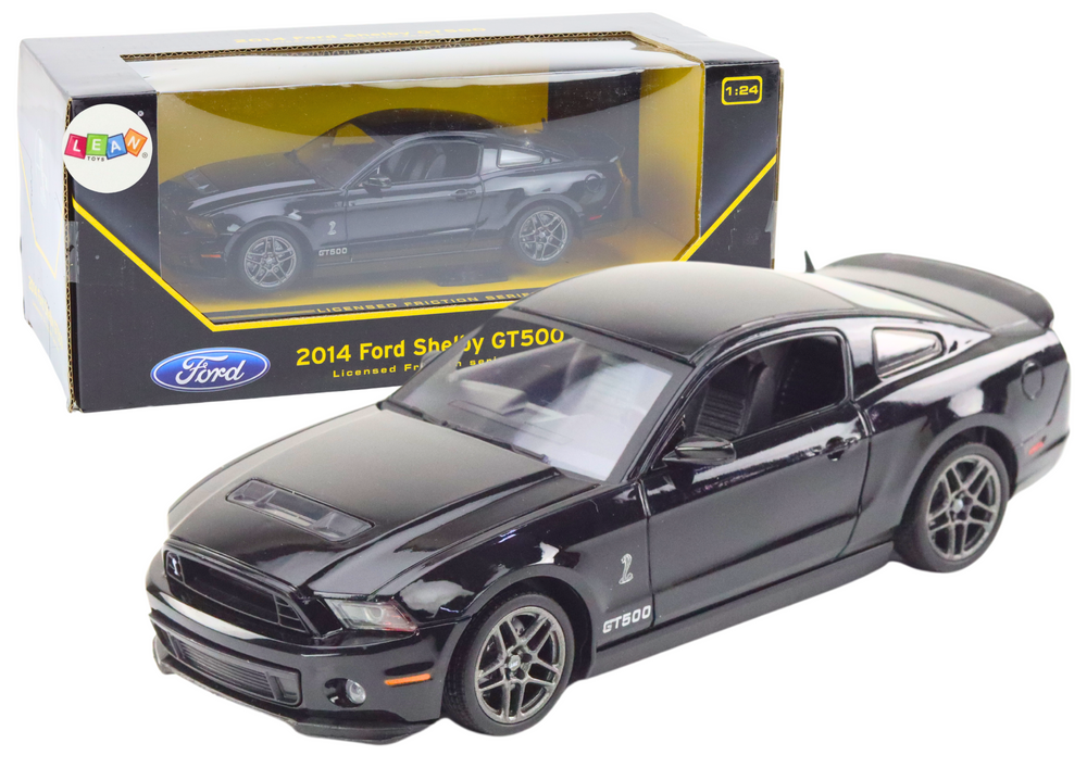 Automobilio modelis Ford Shelby GT500, juodas