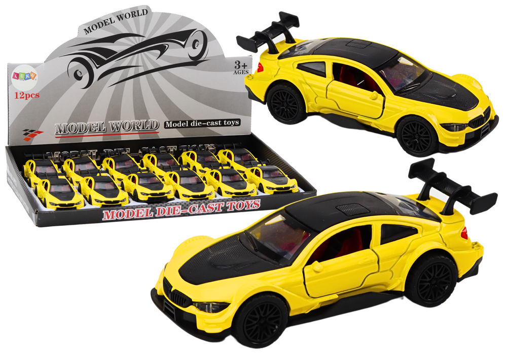 Sportinis automobilis - geltonas, 1 vnt.