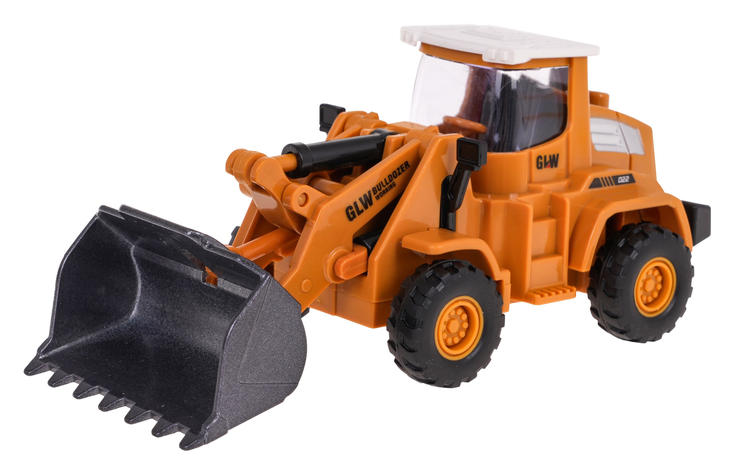 Statybinis buldozeris GLW, oranžinis