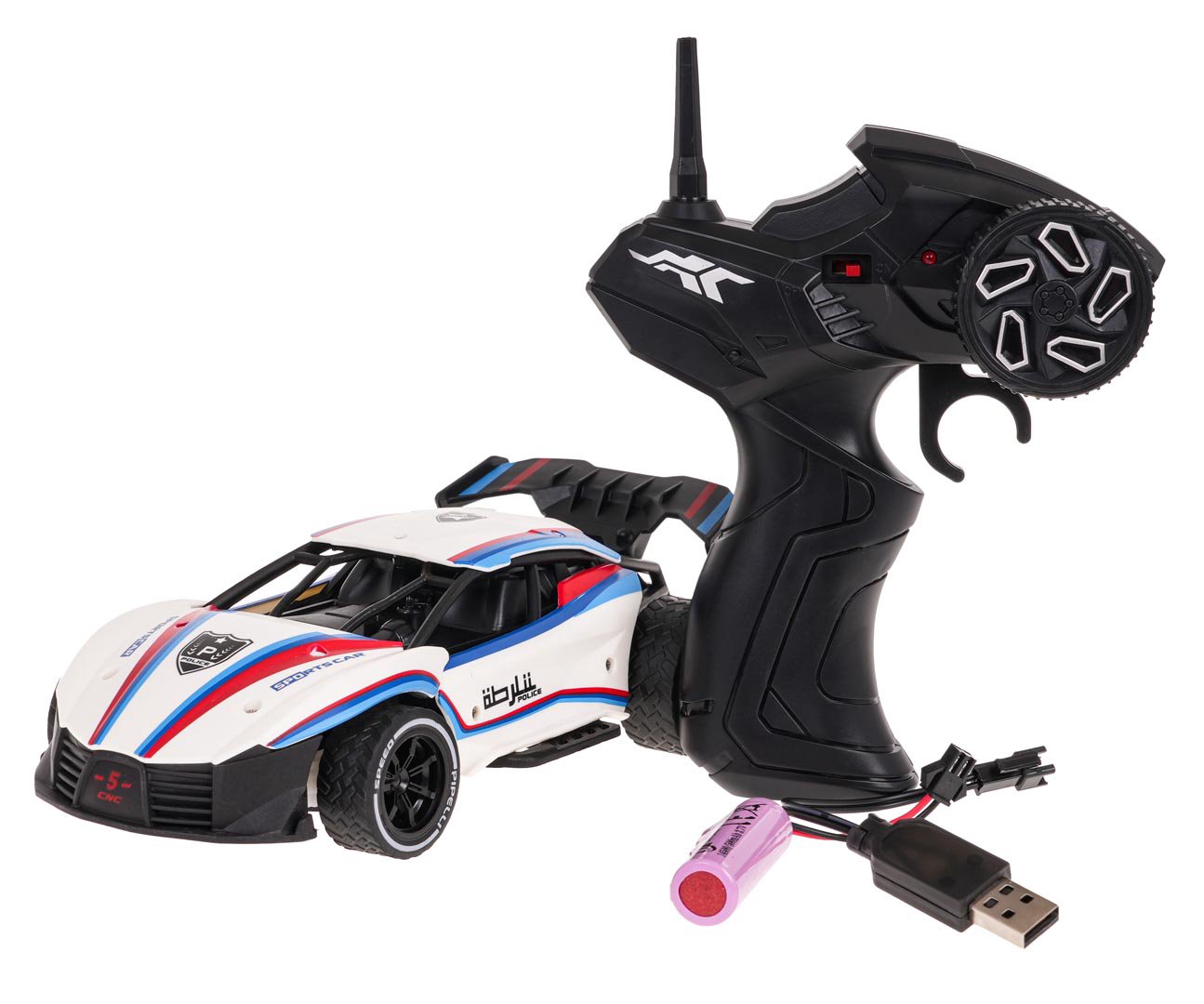 Nuotoliniu būdu valdomas automobilis 1:20, baltas