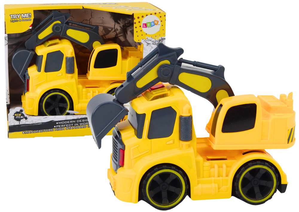 Automobilinis ekskavatorius, geltonas