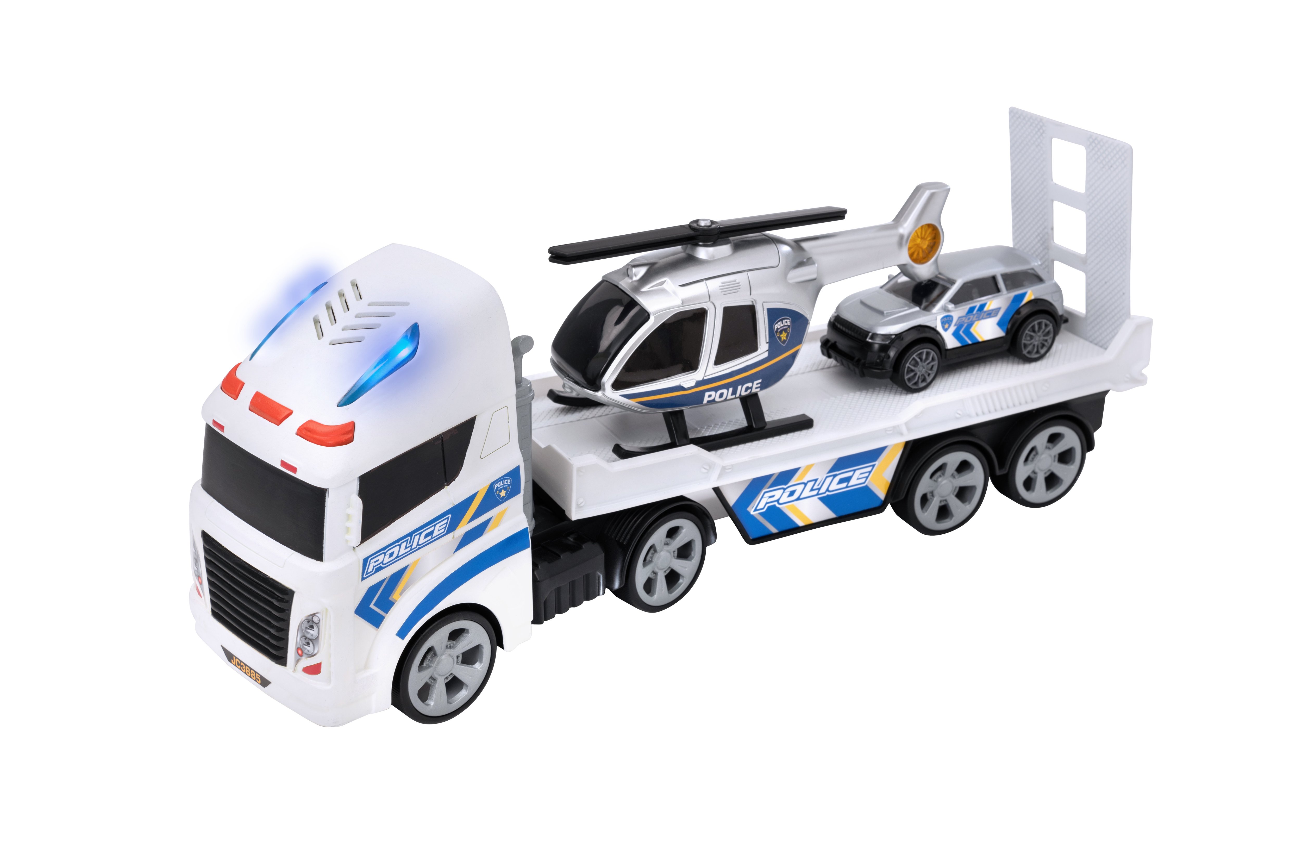 TEAMSTERZ Transporteris su policijos automobiliu ir sraigtasparniu