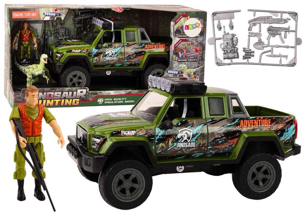 Off-road medžioklės automobilis su garsais