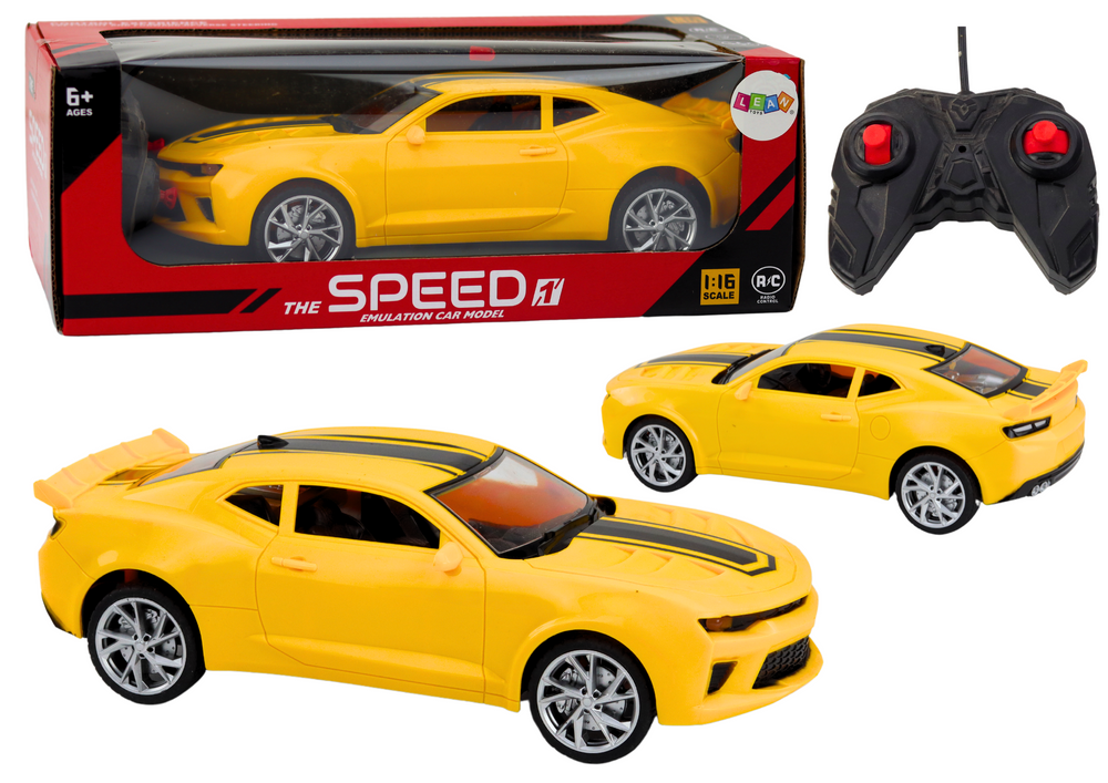 RC nuotolinio valdymo sportinis automobilis 1:16, geltonas