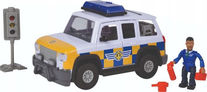 Simba Firefighter Sam jeep police with figure Malcolm