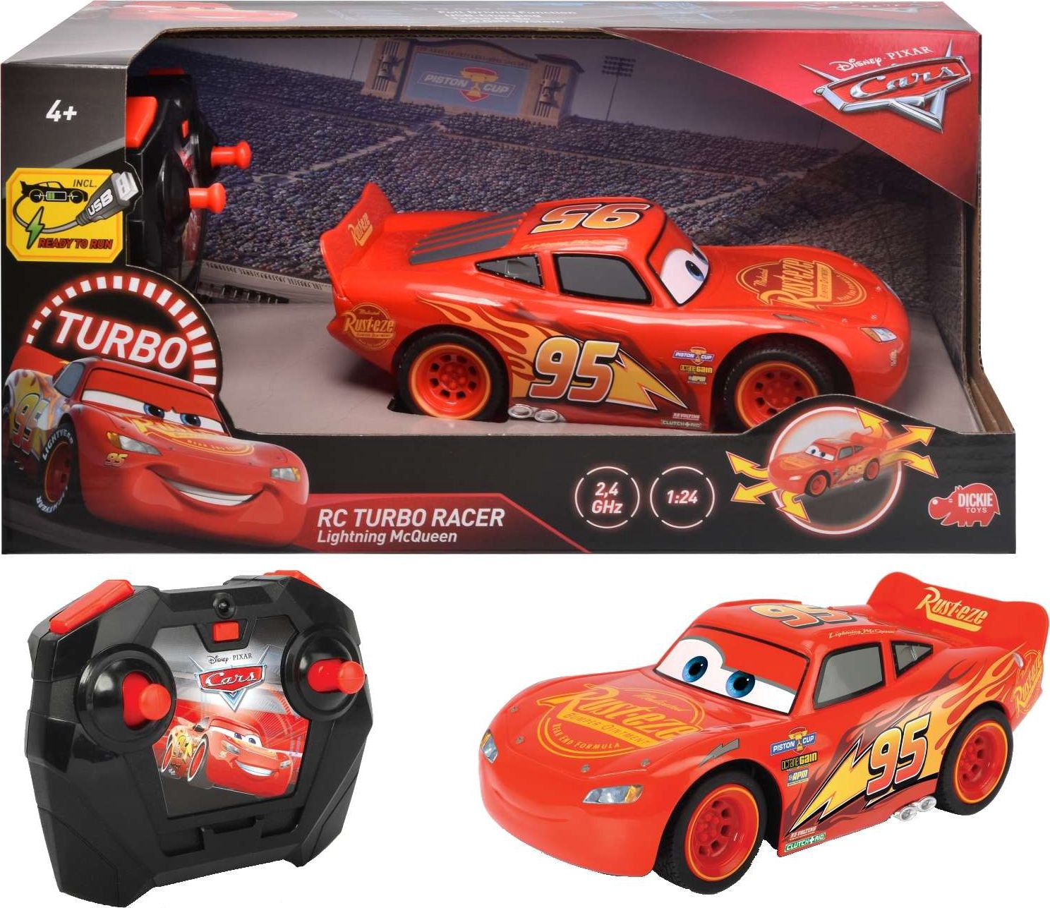 Dickie Remotely controlled car RC Lightning McQueen Cars Auta
