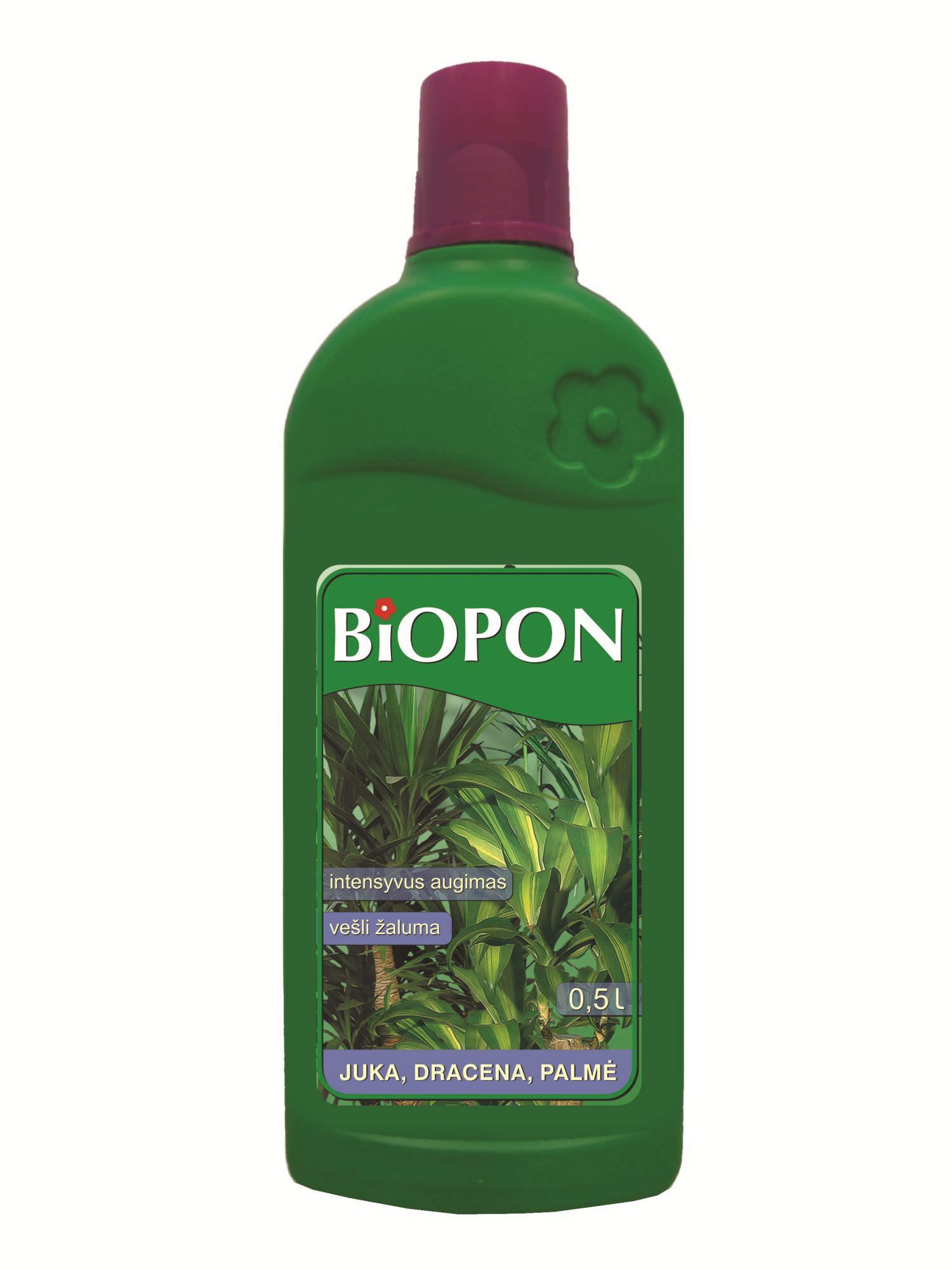 Jukų, dracenų ir palmių trąšos BIOPON, 500 ml