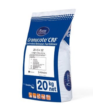 Ilgai veikiančios NPK trąšos su magniu, geležimi ir manganu - Granucote® CRF 23+5+12+2MgO+0,5Fe+0,1Mn (20 kg)