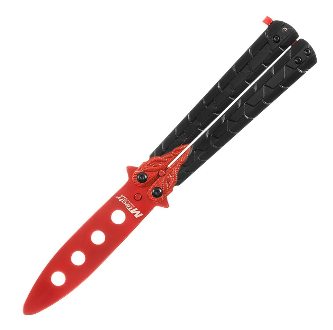 Master Cutlery Dragon terniruočių sulankstomas balisongo peilis Red MLP išsiuntimas 9 d.