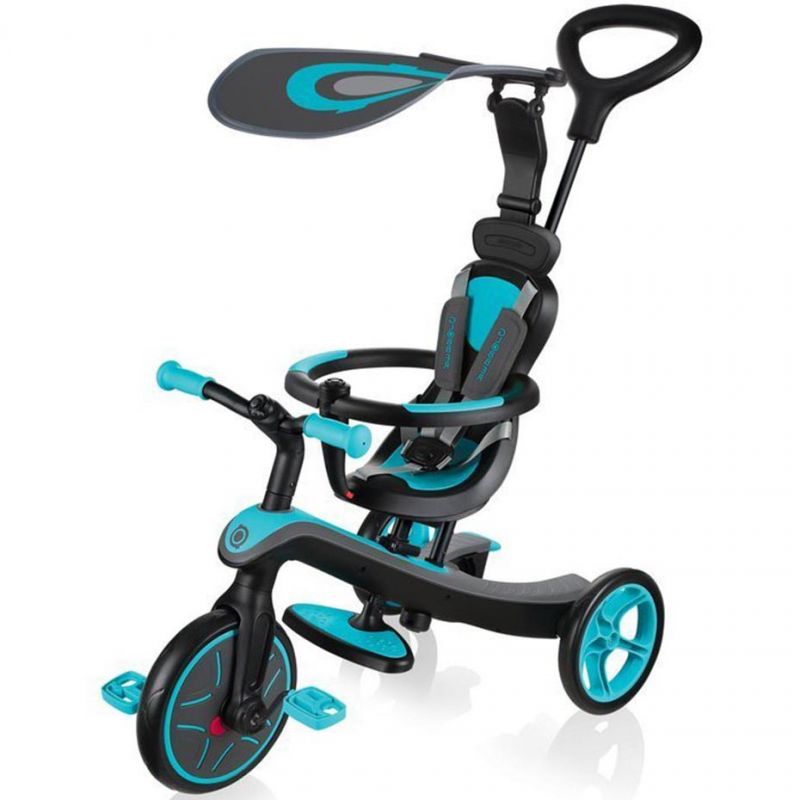 Globber triratukas Explorer Trike 4in1 mėlynas
