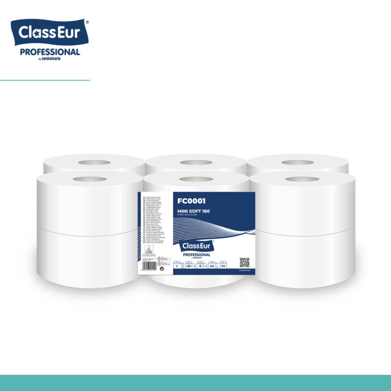 Tualetinis popierius Classeur Mini Soft 180 Ecolabel (12 vnt.)