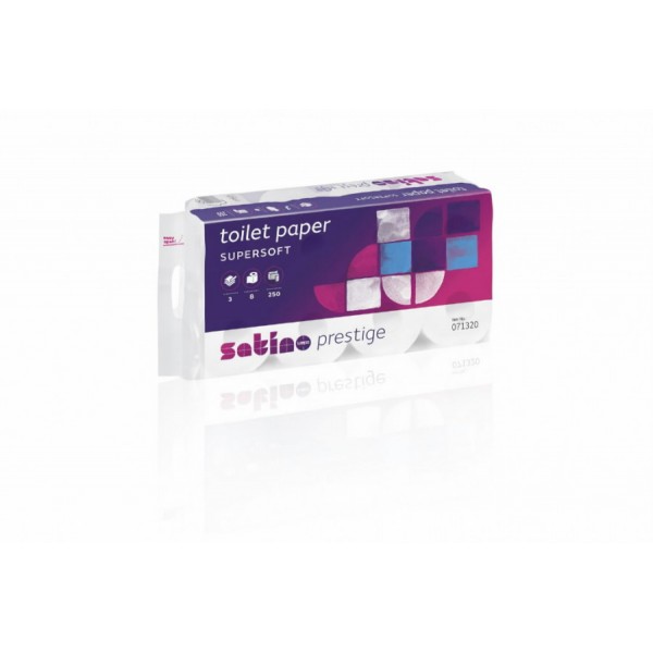 Tualetinis popierius Prestige Satino 3 sluoksnių, 8 rulonai