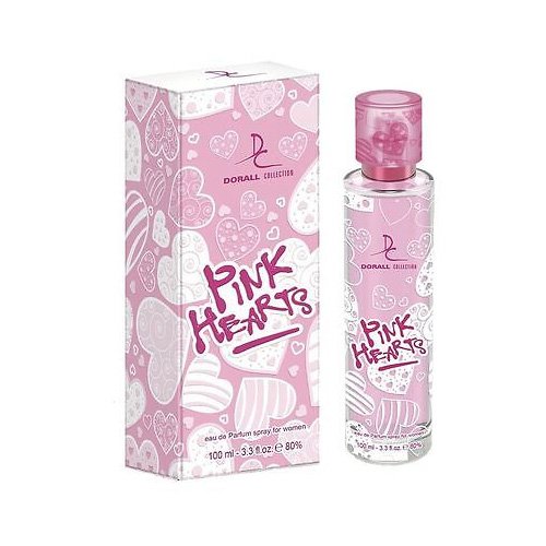 Moteriškas tualetinis vanduo DORALL COLLECTION PINK HEARTS, 100 ml