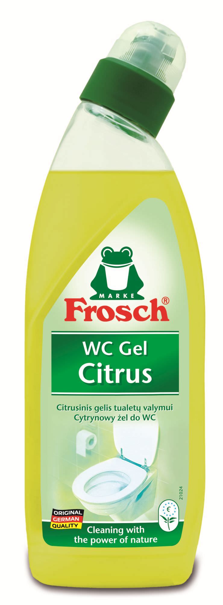 WC valiklis FROSCH, citrinų kvapo, 750 ml